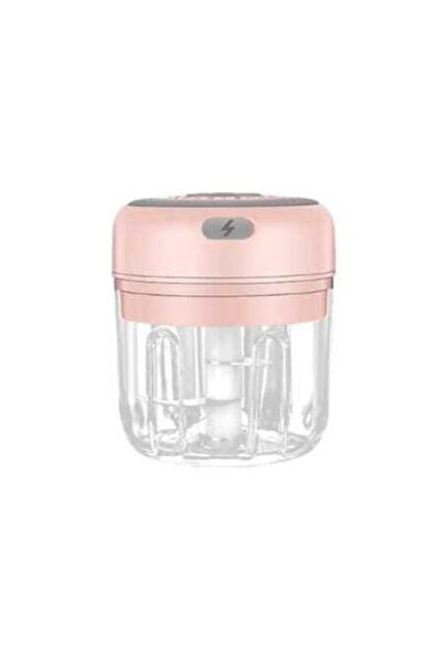 ABS Electric USB Garlic Chopper 250 ml Pink