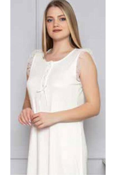 LİMİSSİ 313 Ecru trudnička spavaćica za trudnice Čipka paket