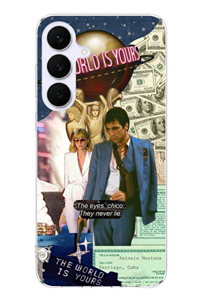 TechTree حافظة سيليكون مطبوع متوافقة مع هاتف سامسونج جالاكسي S25 FE بتصميم إل...