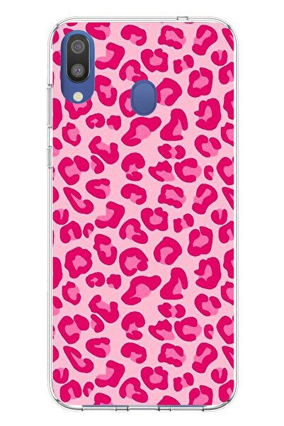 TechTree حافظة سيليكون مطبوع متوافقة مع هاتف سامسونج جالاكسي M20 بتصميم الفهد...