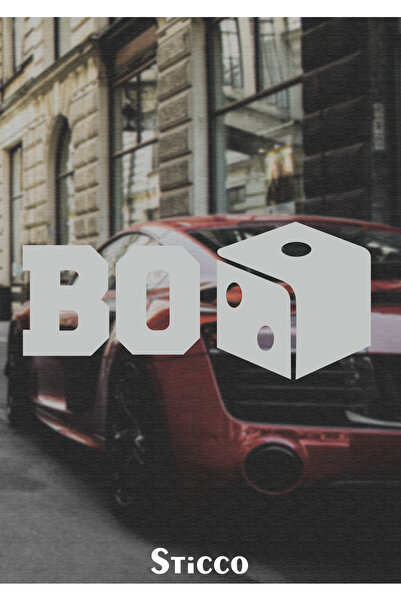 Sticco ملصق زجاجي للسيارة والدراجة النارية من BoZAR مقاس 14 × 6 سم