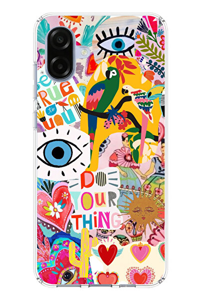 TechTree حافظة سيليكون مطبوع متوافقة مع هاتف سامسونج جالاكسي A07 بتصميم جمالي...