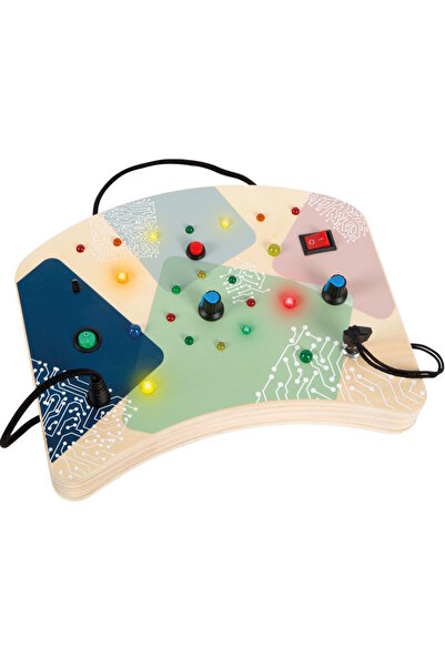 Small Foot Panou de activitate motorie cu lumină LED și întrerupătoare,