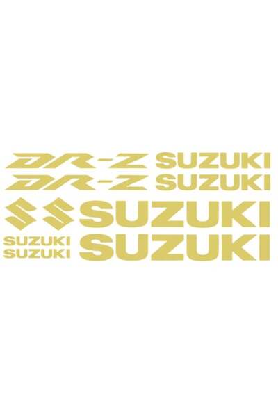 Oracal 651 Set 10 stickere suzuki dr-z v2, 20cm x2cm, auriu