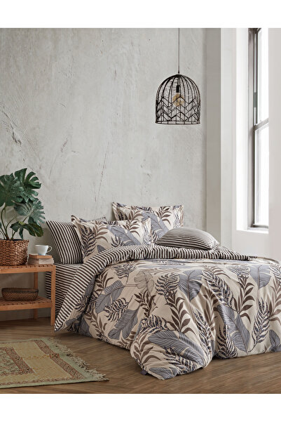 SHome bumbac 100% Set de lenjerie de pat Ranforce cu două căi – Textura rafin...