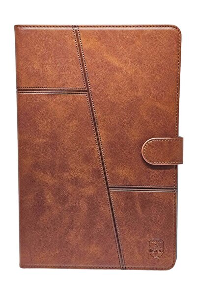 Generic Leather Flip Case Standable Protective Cover For Xiaomi Redmi Pad SE Size 11 inches - Brown