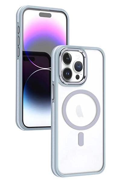 Joko غطاء LVSQVR لهاتف آيفون 15 برو ماكس متوافق مع ماج سيف (230905) - رمادي