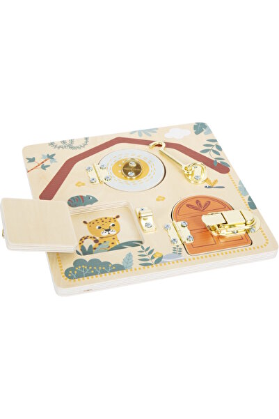 Small Foot Panou de activități motorii cu încuietori - Safari,
