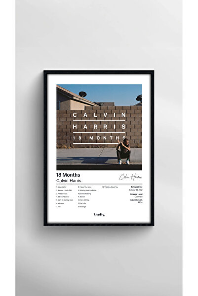 Thetic Calvin Harris - 18 Months Album Collection Premium Spotify Poster!
