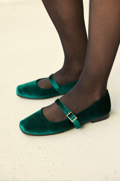 MİLAYA SHOES Sara Suede Women's Flat Shoes