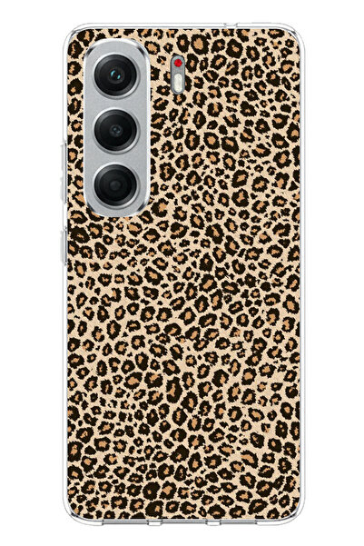 TechTree Tecno Camon 40 PRO 5G Uyumlu Leopar Tasarımlı Baskılı Silikon Kılıf