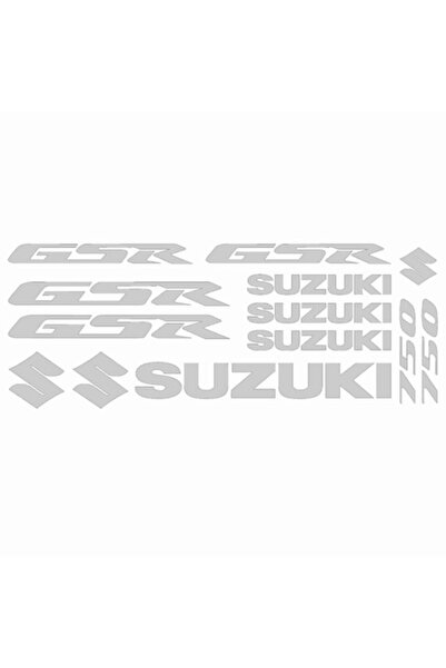 Oracal 651 Set 13 stickere suzuki gsr 750 v3,20cm x 2cm, alb