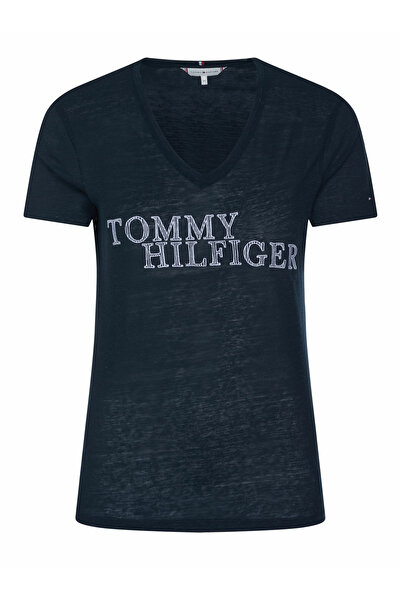Tommy Hilfiger V-Kragen T-Shirt für Damen