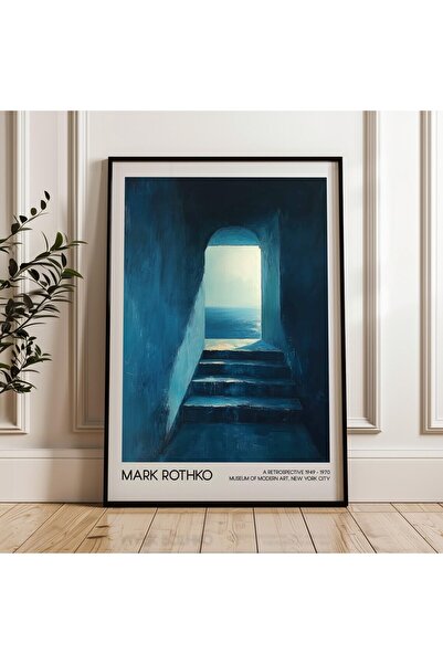 Esci Design Pictură înrămată - Seria Mark Rothko - Pictură abstractă în stil modern - Pictură minimalistă - Pictură pentru sufragerie