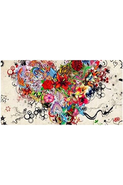 Painting by numbers Pictură pe numere 40 x 50 cm cu ramă de lemn – Inimioare ...