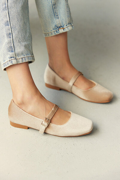 MİLAYA SHOES Sara Suede Women's Flat Shoes