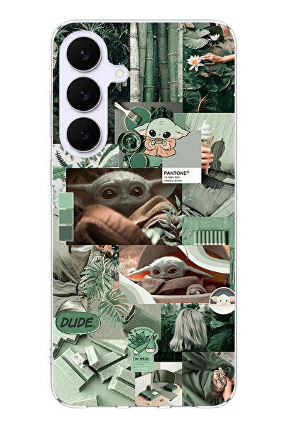 TechTree حافظة سيليكون متوافقة مع هاتف سامسونج جالاكسي S25 FE من يودا كولاج م...