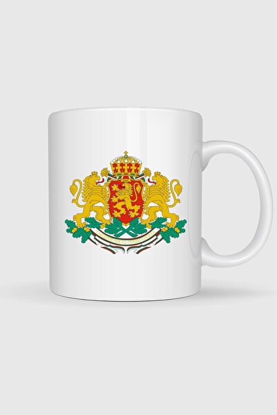 Bahriyeli Collection Coat of Arms of Bulgaria Kingdom of Bulgaria Designed Mug Cup
