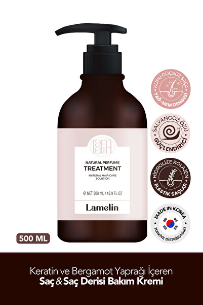Lamelin Keratin ve Kolajen Içeren Saç Bakım Kremi Natural Perfume Treament 50...