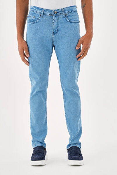 BLACK LEE Men's Stonewashed Slim Fit Stretch Fabric Jean Denim Trousers