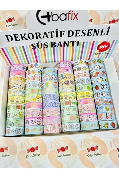 ÖZ KIRTASİYE Desenli Dekoratif Bant (1adet)