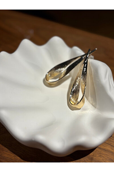 Helia Studio أقراط طويلة متدلية موديل ذهبي اللون