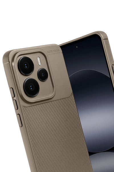 NewFace Lvsqvr Xiaomi Note 14 5g Auto Focus Carbon Cover (230356) - Brown