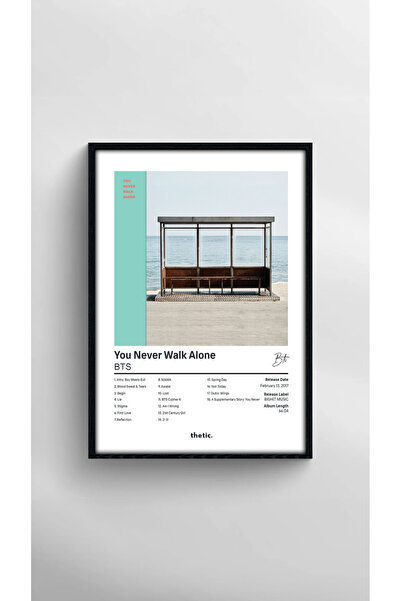 Thetic BTS - You Never Walk Alone Albüm Koleksiyonu PREMIUM Spotify Poster!