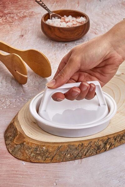 Raakmadezanmir 1 قطعة قالب كرات اللحم همبرغر كرات اللحم الصحافة المشكل برغر ا...