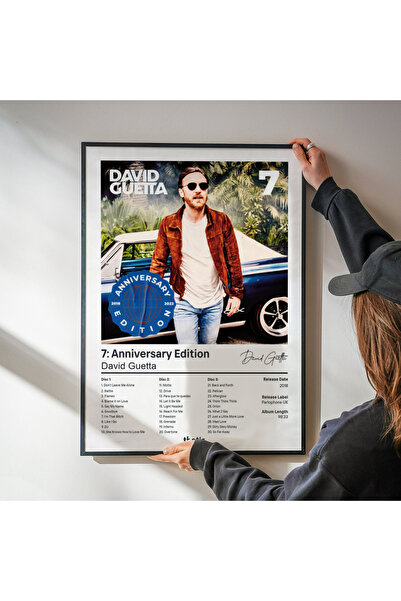 Thetic David Guetta - 7: Anniversary Edition Album Collection Premium Spotify Poster!