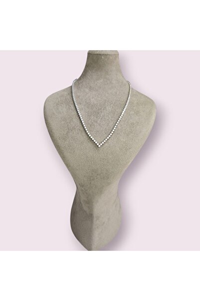 Sln Gümüş 2.5 mm Sıvama Model İthal Dönme Yapmayan Gümüş Su Yolu Kolye - 42 cm