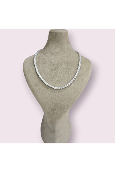 Sln Gümüş 5 mm İthal Dönme Yapmayan Gümüş Su Yolu Kolye-45