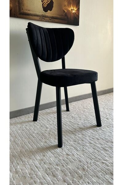 YILDIZ siyah metal elma sandalye yemek masası restoran kafe sandalyesi