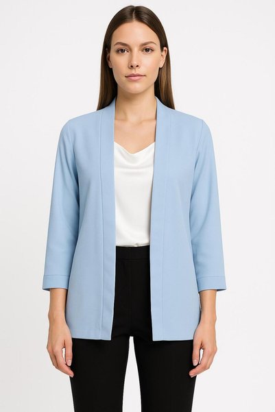 Butik Kadın Bebe Mavi Blazer Ceket – Şık ve Modern Tasarım- Nuevo