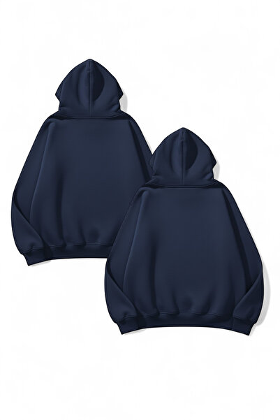 uyguntarz Unisex Indigo & Indigo 2-Piece Straight Deal Pack 3 Thread Ove Oversized Eatshirt