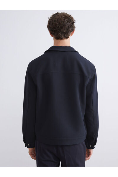 LC Waikiki LCW Vision Lacivert Standart Kalıp Gömlek Yaka Erkek Ceket W5IQ91Z8