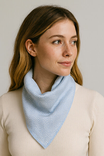 Sebir Moda Herringbone Patterned Knitwear Scarf