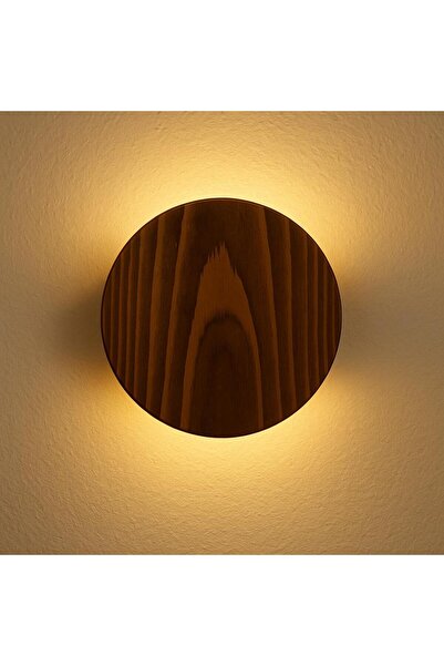 Aysem Wood Duvar Apliği Yansıtma Tasarımlı Çift Yönlü Ahşap Salon Hol Cafe Otel Duvar Apliği