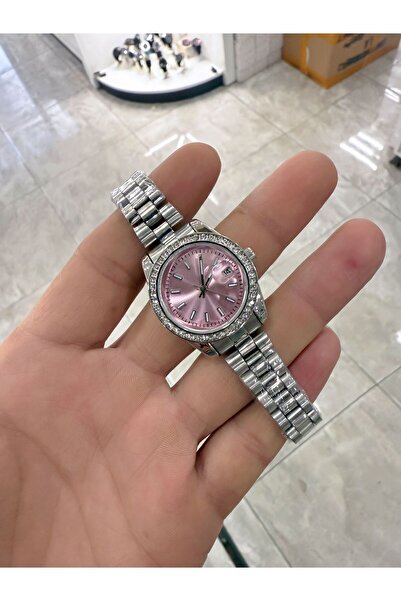 LOOQ Takvimli Şık Taş Detaylı Kadın Kol Saati