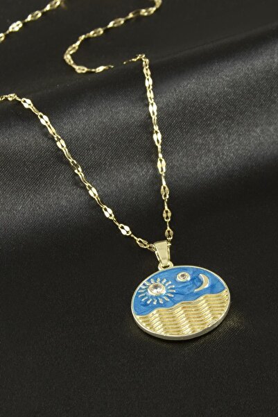 CT STONES Luxury Steel Necklace with Sea View