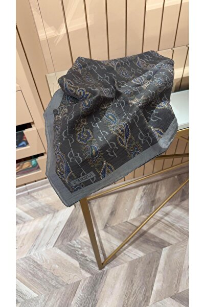 ipekevi Desenli Tensel Eşarp Füme