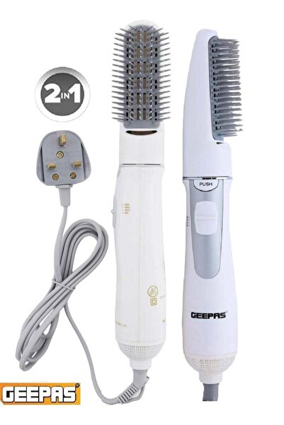 Geepas Hair Styler (2 IN 1) - Hot Air Brush With 3 Temperatures Cool Air Sett...