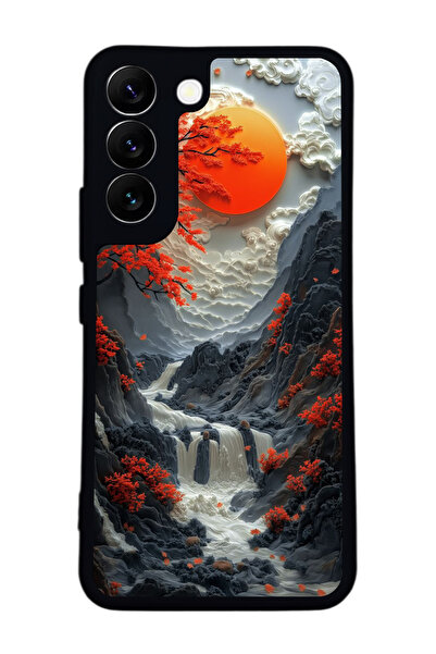 BGAKSESUAR حافظة سوداء متوافقة مع هاتف سامسونج جالاكسي S22 - سيليكون ناعم، وا...