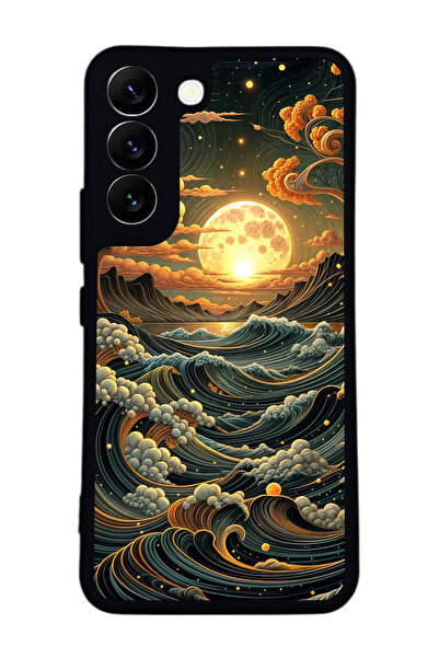 BGAKSESUAR حافظة سوداء متوافقة مع هاتف سامسونج جالاكسي S22 - سيليكون ناعم، وا...