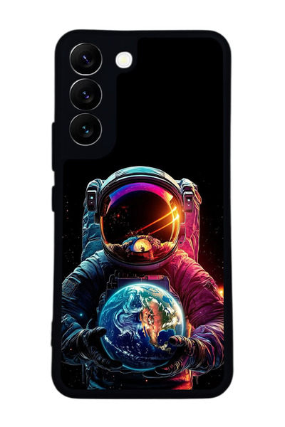 BGAKSESUAR حافظة سوداء متوافقة مع هاتف سامسونج جالاكسي S22 - سيليكون ناعم، وا...