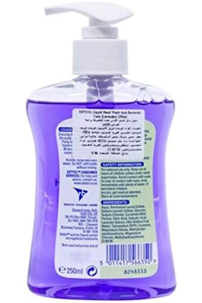 Dettol Liquid Hand Wash Care Lavender 250ml, Antibacterial