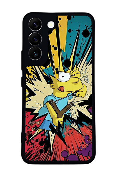 BGAKSESUAR حافظة سوداء متوافقة مع هاتف سامسونج جالاكسي S22 - سيليكون ناعم، وا...