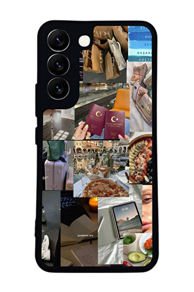 BGAKSESUAR حافظة سوداء متوافقة مع هاتف سامسونج جالاكسي S22 - سيليكون ناعم، وا...