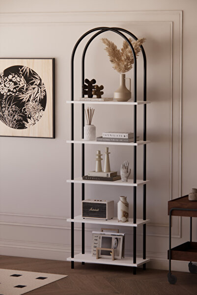 Phobia 5 Raflı Çok Amaçlı Kitaplık Fonksiyonel , Kolay Kurulum Dekoratif Kitaplık