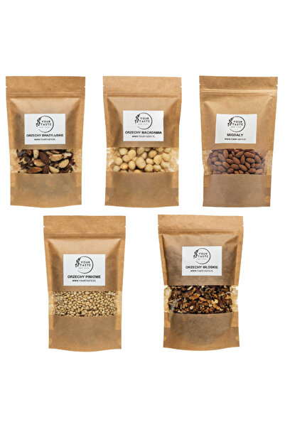Your Taste Keto XXL - Macadamia 250g + Pini 250g + Brazylijskie 500g + Włoski...